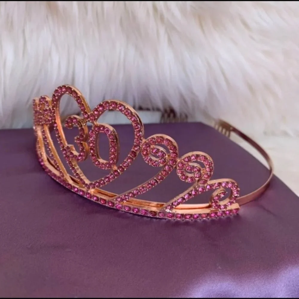 30th birthday sash and crown set